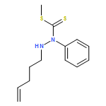 Hydrazinecarbodithioic acid, 2-(4-penten-1-yl)-1-phenyl-, methyl ester