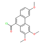 9-Phenanthrenecarbonyl chloride, 3,6,7-trimethoxy-