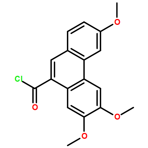 9-Phenanthrenecarbonyl chloride, 3,6,7-trimethoxy-