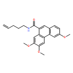 9-Phenanthrenecarboxamide, 3,6,7-trimethoxy-N-4-penten-1-yl-