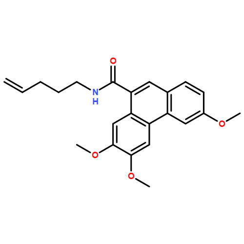 9-Phenanthrenecarboxamide, 3,6,7-trimethoxy-N-4-penten-1-yl-