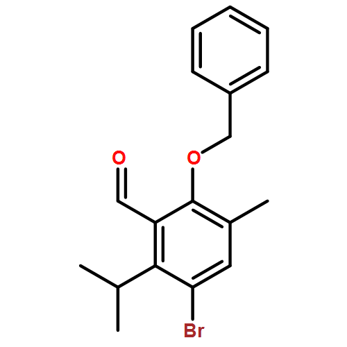 Benzaldehyde, 3-bromo-5-methyl-2-(1-methylethyl)-6-(phenylmethoxy)-