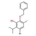 Phenol, 3-bromo-5-methyl-2-(1-methylethyl)-6-(phenylmethoxy)-