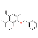 Benzaldehyde, 3-methoxy-5-methyl-2-(1-methylethyl)-4-(phenylmethoxy)-