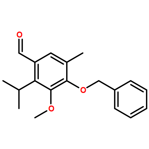 Benzaldehyde, 3-methoxy-5-methyl-2-(1-methylethyl)-4-(phenylmethoxy)-