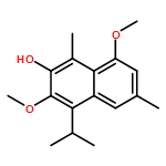 2-Naphthalenol, 3,8-dimethoxy-1,6-dimethyl-4-(1-methylethyl)-