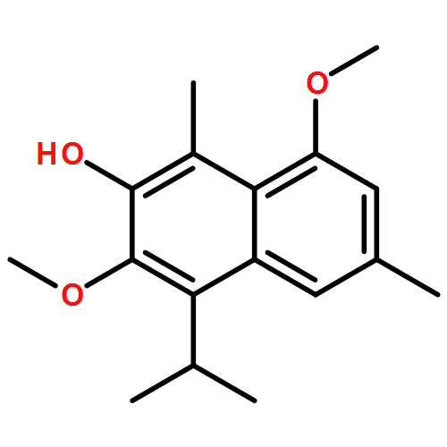 2-Naphthalenol, 3,8-dimethoxy-1,6-dimethyl-4-(1-methylethyl)-