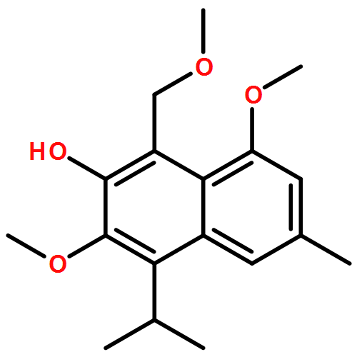 2-Naphthalenol, 3,8-dimethoxy-1-(methoxymethyl)-6-methyl-4-(1-methylethyl)-