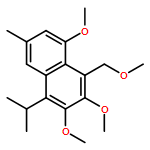 Naphthalene, 2,3,5-trimethoxy-4-(methoxymethyl)-7-methyl-1-(1-methylethyl)-