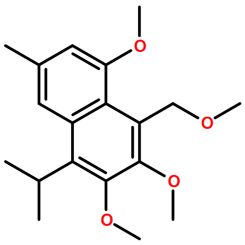 Naphthalene, 2,3,5-trimethoxy-4-(methoxymethyl)-7-methyl-1-(1-methylethyl)-