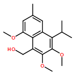 1-Naphthalenemethanol, 2,3,8-trimethoxy-6-methyl-4-(1-methylethyl)-