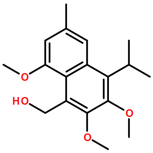 1-Naphthalenemethanol, 2,3,8-trimethoxy-6-methyl-4-(1-methylethyl)-