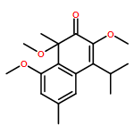 2(1H)-Naphthalenone, 1,3,8-trimethoxy-1,6-dimethyl-4-(1-methylethyl)-