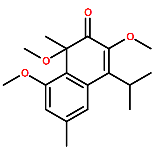 2(1H)-Naphthalenone, 1,3,8-trimethoxy-1,6-dimethyl-4-(1-methylethyl)-