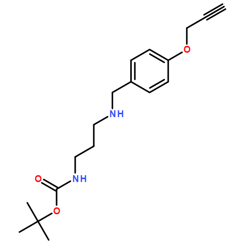 Carbamic acid, N-[3-[[[4-(2-propyn-1-yloxy)phenyl]methyl]amino]propyl]-, 1,1-dimethylethyl ester