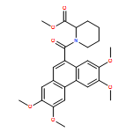 2-Piperidinecarboxylic acid, 1-[(2,3,6,7-tetramethoxy-9-phenanthrenyl)carbonyl]-, methyl ester