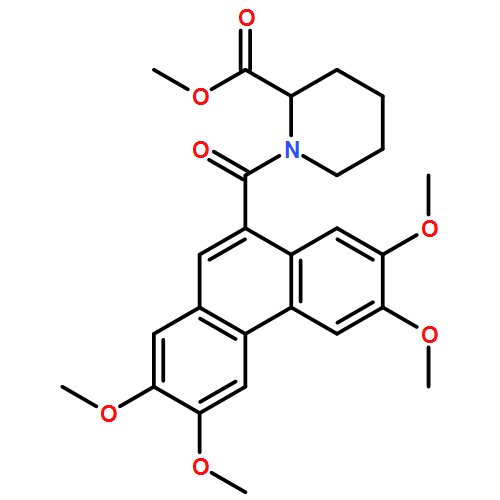 2-Piperidinecarboxylic acid, 1-[(2,3,6,7-tetramethoxy-9-phenanthrenyl)carbonyl]-, methyl ester