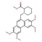 2-Piperidinecarboxylic acid, 1-[(2,3,6,7-tetramethoxy-9-phenanthrenyl)methyl]-, methyl ester