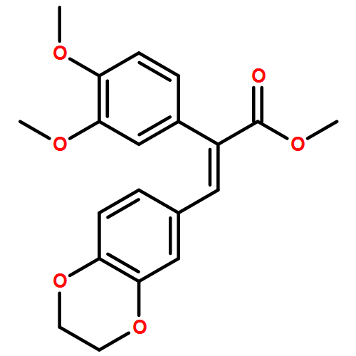 Benzeneacetic acid, α-[(2,3-dihydro-1,4-benzodioxin-6-yl)methylene]-3,4-dimethoxy-, methyl ester, (αE)-