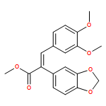 1,3-Benzodioxole-5-acetic acid, α-[(3,4-dimethoxyphenyl)methylene]-, methyl ester, (αZ)-