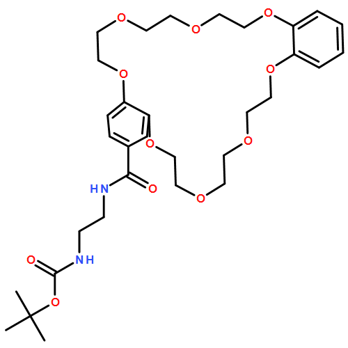 Carbamic acid, N-[2-[[(6,7,9,10,12,13,20,21,23,24,26,27-dodecahydrodibenz[b,n][1,4,7,10,13,16,19,22]octaoxacyclotetracosin-2-yl)carbonyl]amino]ethyl]-, 1,1-dimethylethyl ester