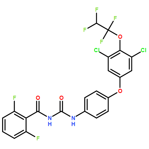 Benzamide, N-[[[4-[3,5-dichloro-4-(1,1,2,2-tetrafluoroethoxy)phenoxy]phenyl]amino]carbonyl]-2,6-difluoro-