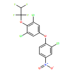 Benzene, 1,3-dichloro-5-(2-chloro-4-nitrophenoxy)-2-(1,1,2,2-tetrafluoroethoxy)-