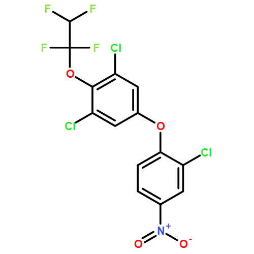 Benzene, 1,3-dichloro-5-(2-chloro-4-nitrophenoxy)-2-(1,1,2,2-tetrafluoroethoxy)-