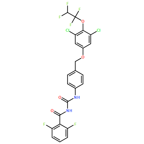 Benzamide, N-[[[4-[[3,5-dichloro-4-(1,1,2,2-tetrafluoroethoxy)phenoxy]methyl]phenyl]amino]carbonyl]-2,6-difluoro-