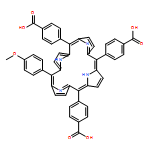 Benzoic acid, 4,4',4''-[20-(4-methoxyphenyl)-21H,23H-porphine-5,10,15-triyl]tris-