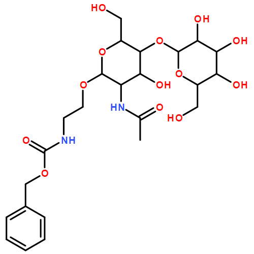 Carbamic acid, N-[2-[[2-(acetylamino)-2-deoxy-4-O-β-D-galactopyranosyl-β-D-glucopyranosyl]oxy]ethyl]-, phenylmethyl ester