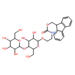 Carbamic acid, N-[2-[(4-O-β-D-galactopyranosyl-β-D-glucopyranosyl)oxy]ethyl]-, 9H-fluoren-9-ylmethyl ester