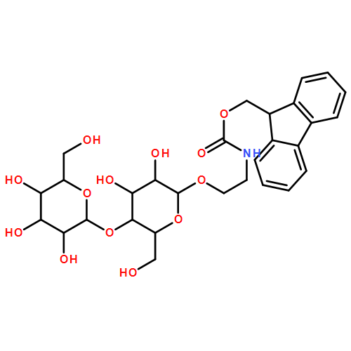 Carbamic acid, N-[2-[(4-O-β-D-galactopyranosyl-β-D-glucopyranosyl)oxy]ethyl]-, 9H-fluoren-9-ylmethyl ester