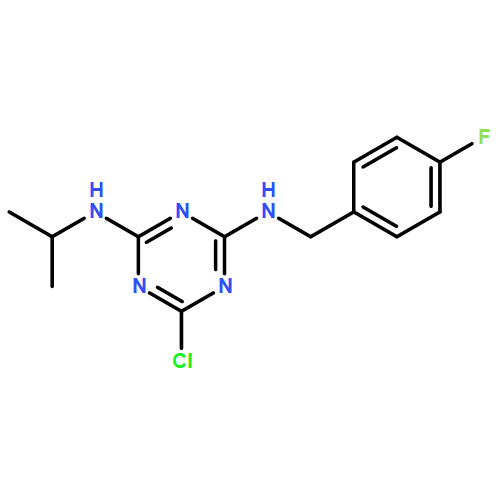 1,3,5-Triazine-2,4-diamine, 6-chloro-N2-[(4-fluorophenyl)methyl]-N4-(1-methylethyl)-