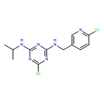 1,3,5-Triazine-2,4-diamine, 6-chloro-N2-[(6-chloro-3-pyridinyl)methyl]-N4-(1-methylethyl)-