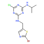 1,3,5-Triazine-2,4-diamine, N2-[(2-bromo-5-thiazolyl)methyl]-6-chloro-N4-(1-methylethyl)-