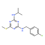 1,3,5-Triazine-2,4-diamine, N2-[(4-fluorophenyl)methyl]-N4-(1-methylethyl)-6-(methylthio)-