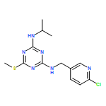 1,3,5-Triazine-2,4-diamine, N2-[(6-chloro-3-pyridinyl)methyl]-N4-(1-methylethyl)-6-(methylthio)-