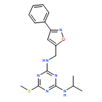 1,3,5-Triazine-2,4-diamine, N2-(1-methylethyl)-6-(methylthio)-N4-[(3-phenyl-5-isoxazolyl)methyl]-