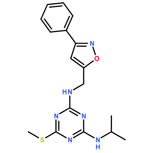 1,3,5-Triazine-2,4-diamine, N2-(1-methylethyl)-6-(methylthio)-N4-[(3-phenyl-5-isoxazolyl)methyl]-