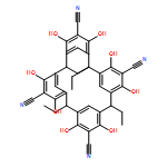 Pentacyclo[19.3.1.13,7.19,13.115,19]octacosa-1(25),3,5,7(28),9,11,13(27),15,17,19(26),21,23-dodecaene-5,11,17,23-tetracarbonitrile, 2,8,14,20-tetraethyl-4,6,10,12,16,18,22,24-octahydroxy-