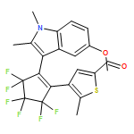 2-Thiophenecarboxaldehyde, 4-[3,3,4,4,5,5-hexafluoro-2-(5-methoxy-1,2-dimethyl-1H-indol-3-yl)-1-cyclopenten-1-yl]-5-methyl-