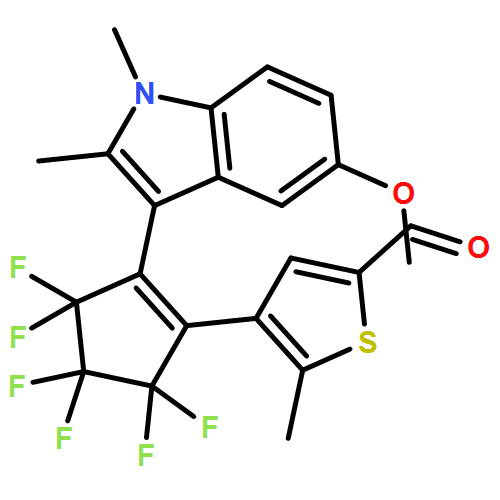 2-Thiophenecarboxaldehyde, 4-[3,3,4,4,5,5-hexafluoro-2-(5-methoxy-1,2-dimethyl-1H-indol-3-yl)-1-cyclopenten-1-yl]-5-methyl-