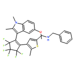 2-Thiophenemethanamine, 4-[3,3,4,4,5,5-hexafluoro-2-(5-methoxy-1,2-dimethyl-1H-indol-3-yl)-1-cyclopenten-1-yl]-5-methyl-N-(phenylmethyl)-