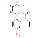 5-Pyrimidinecarboxylic acid, 1,2,3,4-tetrahydro-4-(4-methoxyphenyl)-6-methyl-2-oxo-, ethyl ester, (4S)-