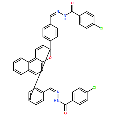 Benzoic acid, 4-chloro-, 1,1'-[2,2'-[3H-naphtho[2,1-b]pyran-3-ylidenebis(4,1-phenylenemethylidyne)]dihydrazide]