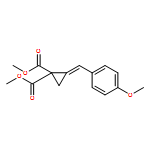 1,1-Cyclopropanedicarboxylic acid, 2-[(4-methoxyphenyl)methylene]-, 1,1-dimethyl ester, (2E)-