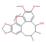 Benzo[3,4]cycloocta[1,2-f][1,3]benzodioxol-5-ol, 5,6,7,8-tetrahydro-1,2,3,13-tetramethoxy-6,7-dimethyl-, (5R,6S,7S,13aS)-