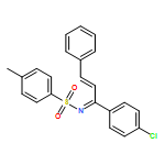 Benzenesulfonamide, N-[1-(4-chlorophenyl)-3-phenyl-2-propen-1-ylidene]-4-methyl-