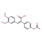 Benzeneacetic acid, 4-(acetyloxy)-α-[(3,4-dimethoxyphenyl)methylene]-, (αE)-